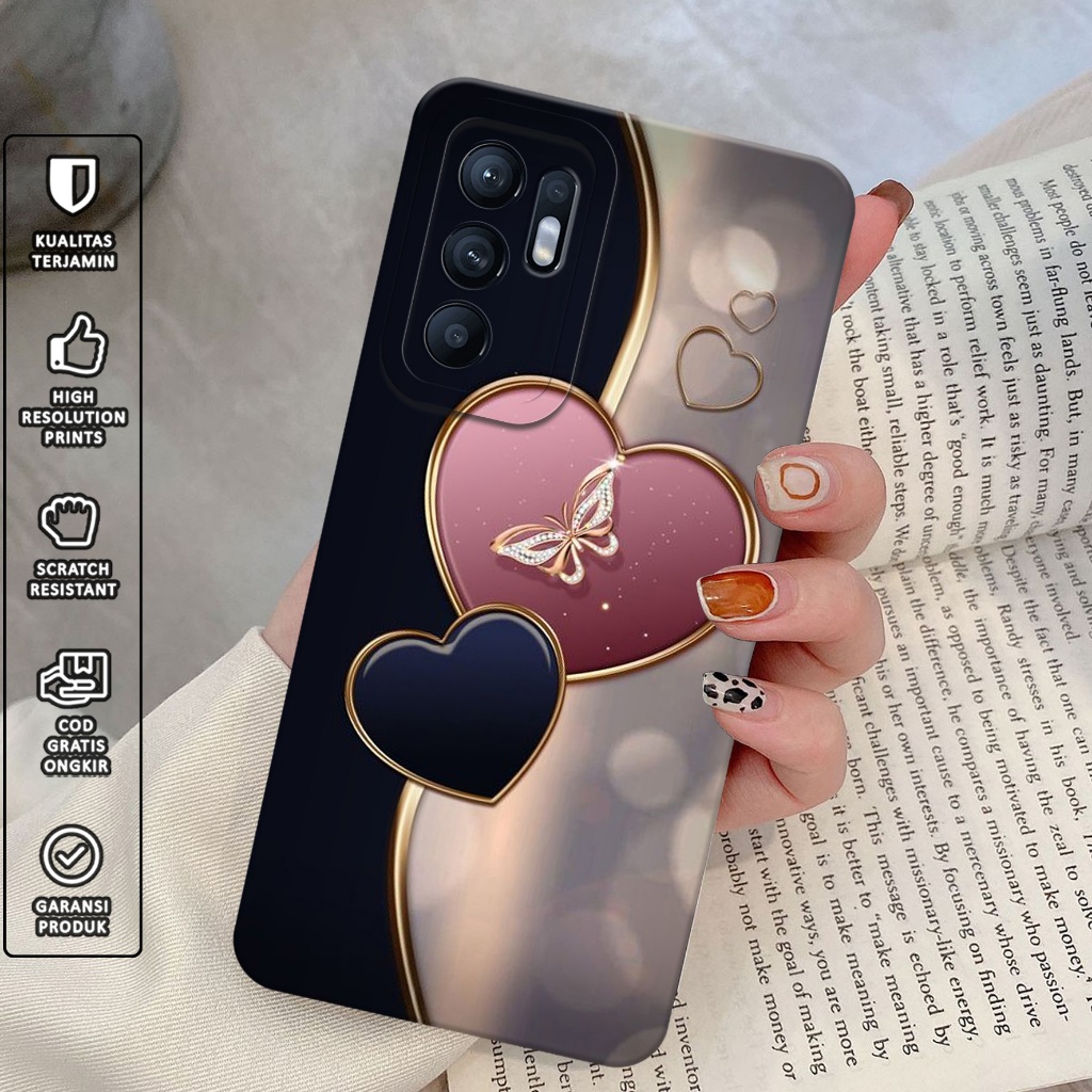 Softcase Premium For Oppo Reno 6 - Case For Oppo Reno 6 [ LOVEE ] - Casing Hp - Mika Hp - Cover Hp- 