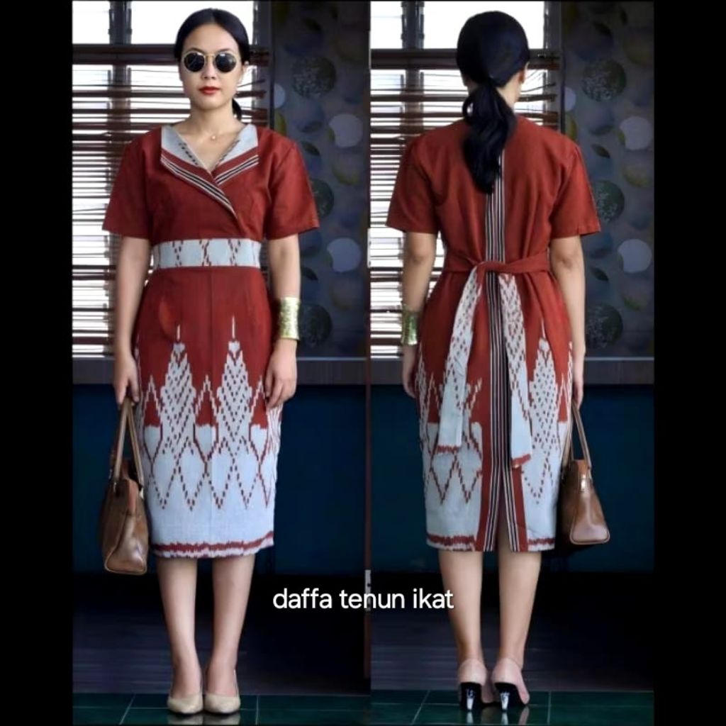 READY-DRESS-TENUN-WANITA-DRESS-TENUN-BLANGKET-MOTIF-KALIMANTAN-DAYAK