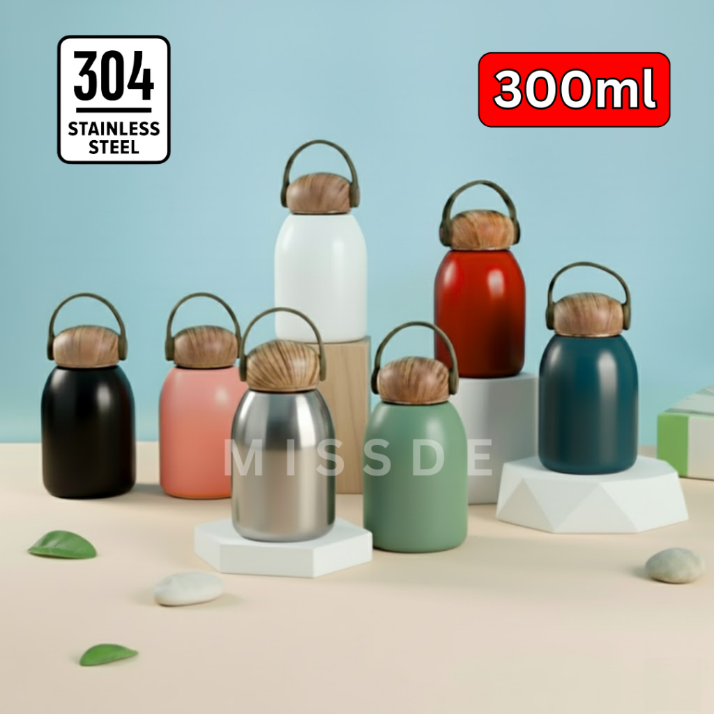 Botol Minum Tumbler 300ml Stainless Steel / Botol Mini Kopi Moka / Tumbler Travel