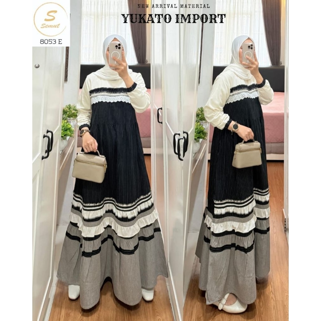 GAMIS SEMUT YUKATO ORI SABRINA DRESS KEKINIAN TERMURAH #2