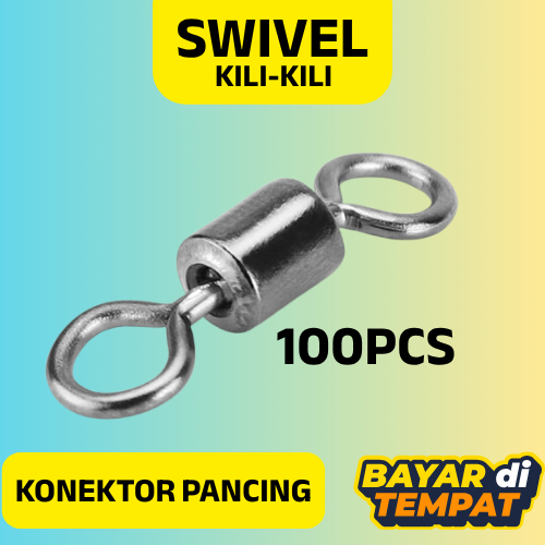 100 pcs Kili-kili Swivel Konektor Pancing