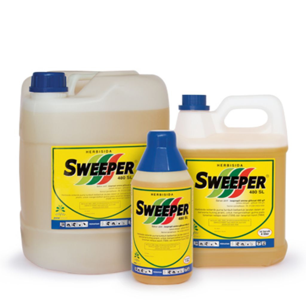Herbisida sweeper 480sl, IPA Glifosat 480g/l. 1Liter, ORIGINAL