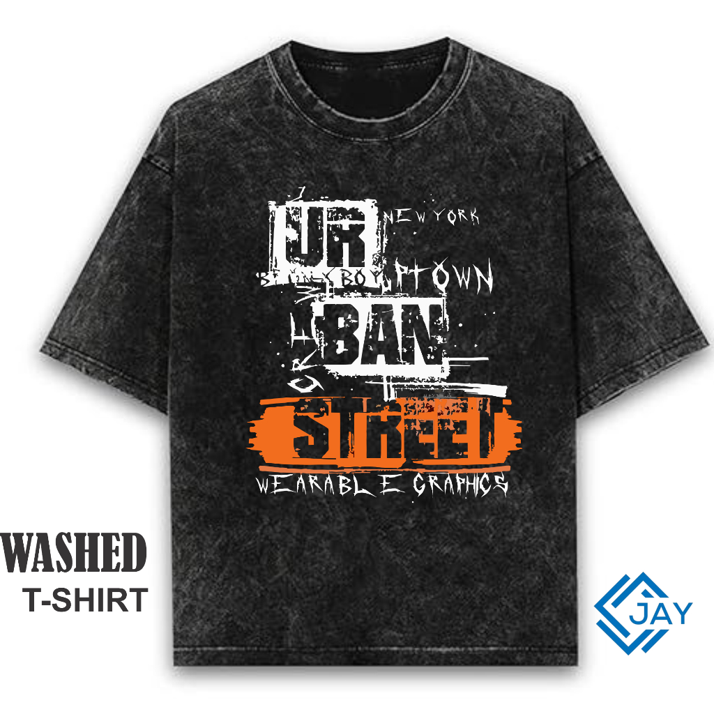 Kaos Oversize Stonewashed " URBANSTREET " T-shirt washed | Kaos Oversize | Kaos Washed Pria | Kaos V