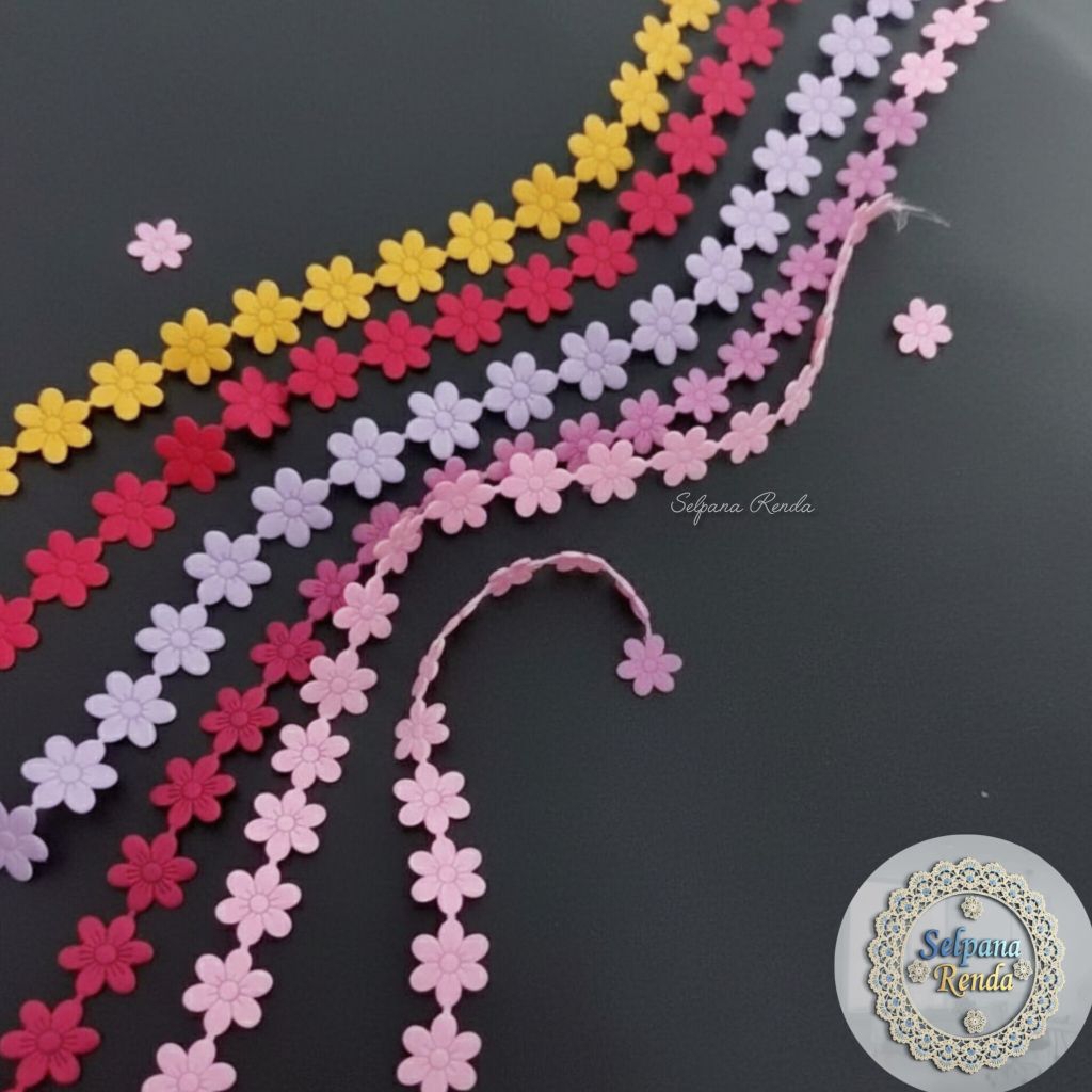 Renda Melati kecil Bunga roll