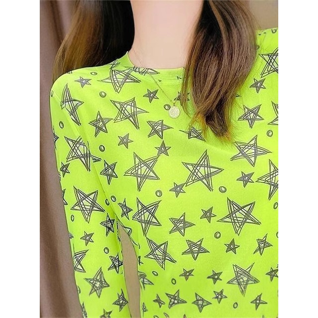 Outer Transparan Korean Blouse Atasan Lengan Panjang OT12 Star