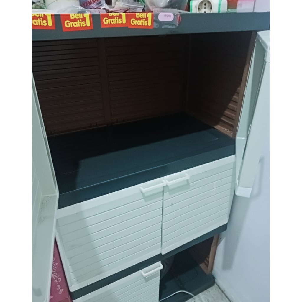 LEMARI PLASTIK 3 TINGKAT