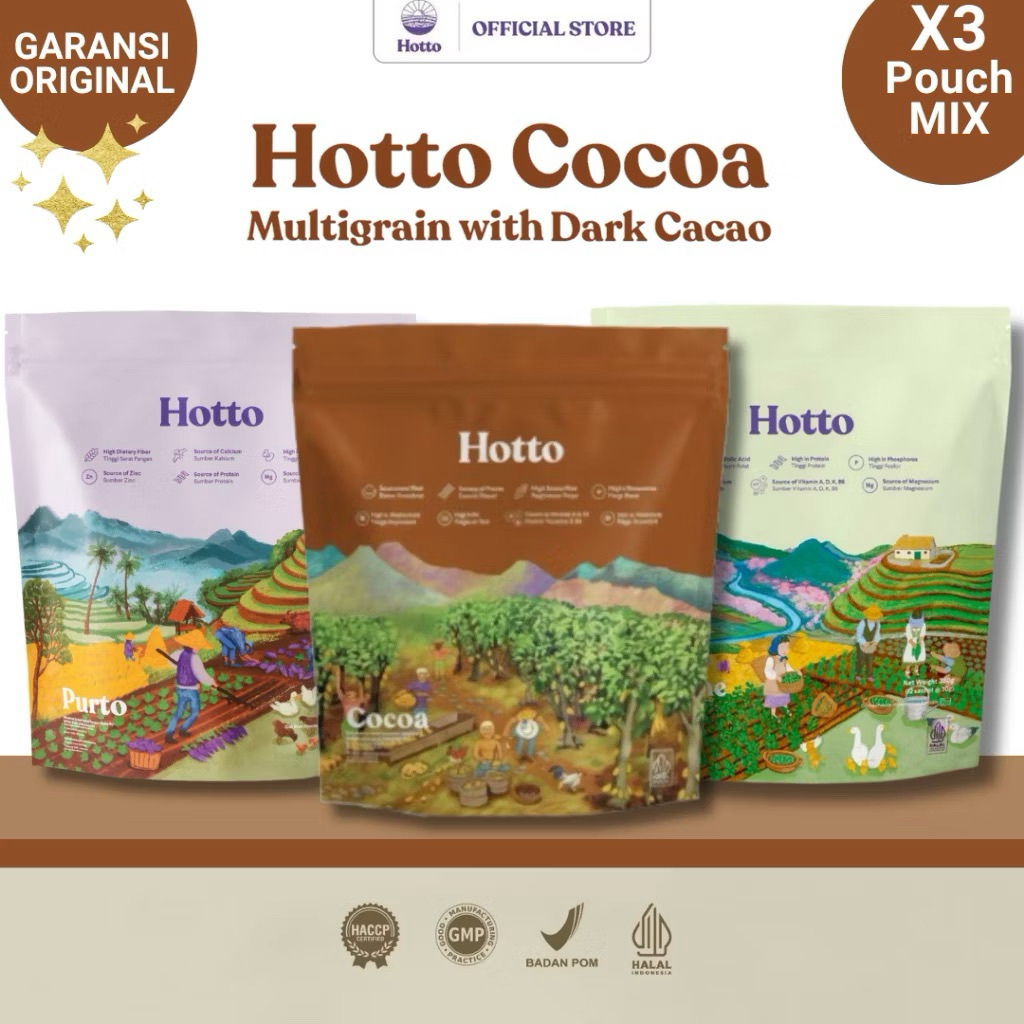 Hotto Purto Ungu & Hotto Mame Original- 1 Pouch Hotto Purto | Hotto Mame