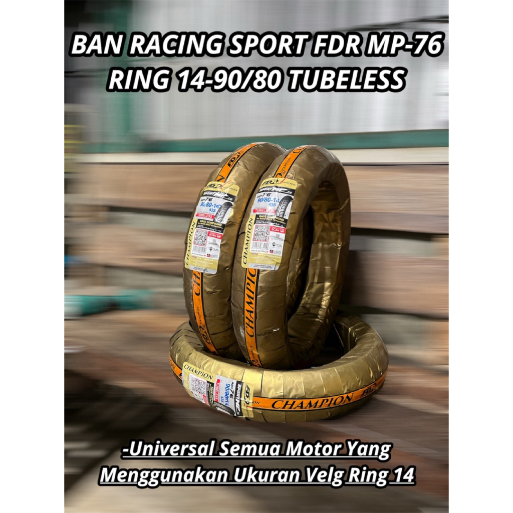 Ban Racing Sport FDR MP-76 & FDR XR Compound 90/80 – Ring 14 Tubeless
