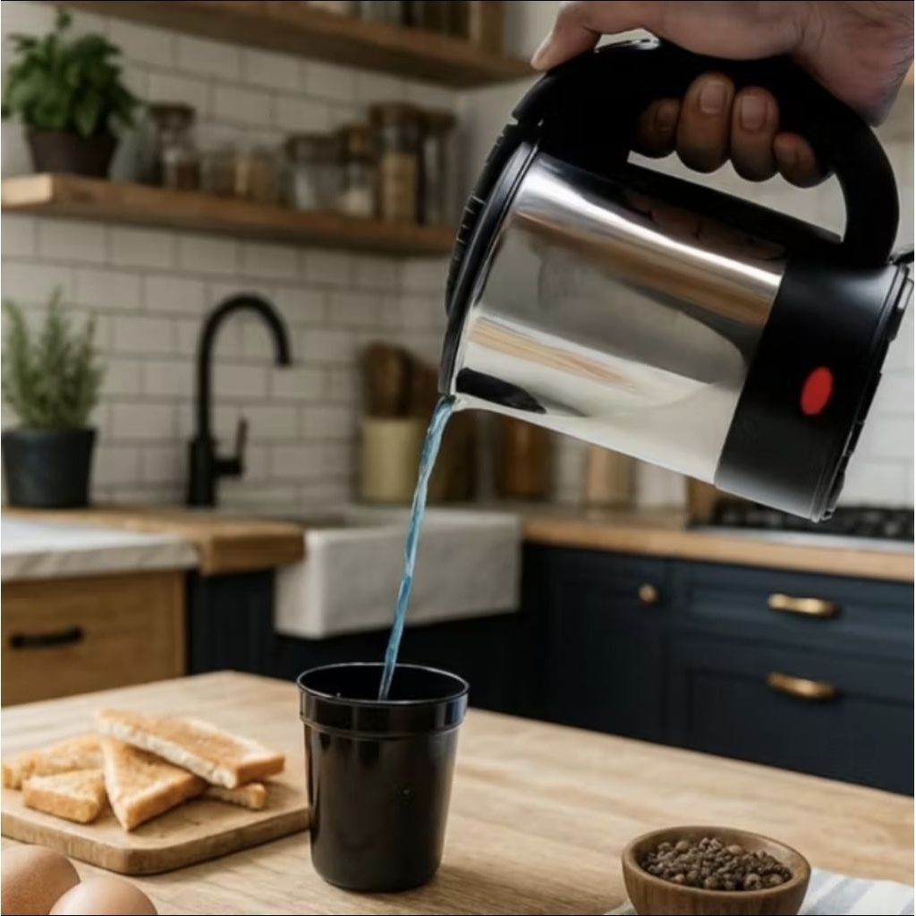 IDEALIFE IL110M - Teko Listrik  Stainless Steel 304 Food Grade Auto Off 500 ML