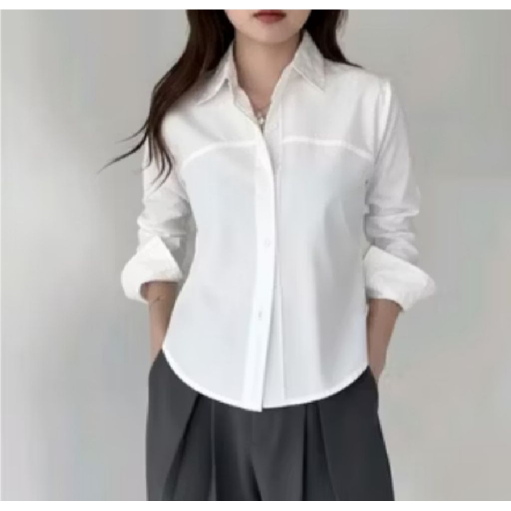 kemeja wanita slimfit