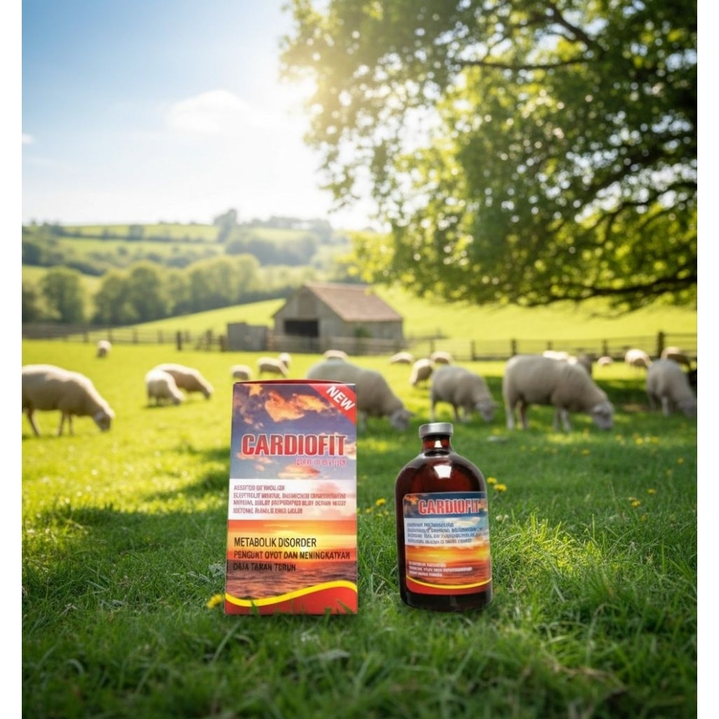 Mengatasi Sapi Ambruk - Cardiofit Forte Inj + Sky Blue 50 ml