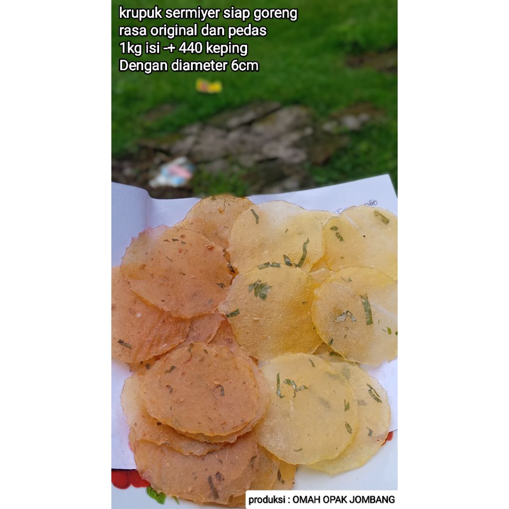 KRUPUK SERMIER/Krupuk ketela/Sermier pedas manis gurih