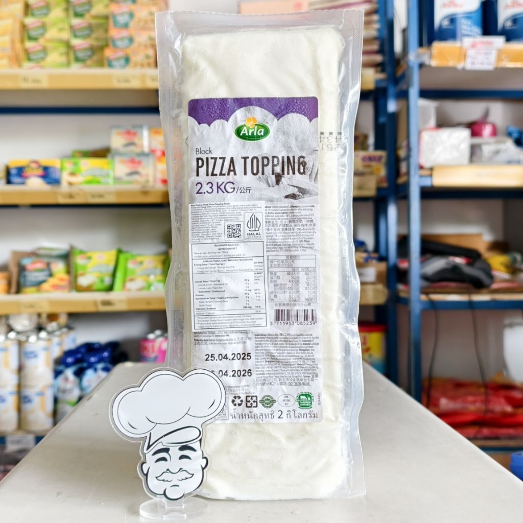 Arla Pizza Topping 2,3Kg / Arla Mozarella 2,3Kg / Keju Mozarella Arla / Keju Molor / Keju Meleleh