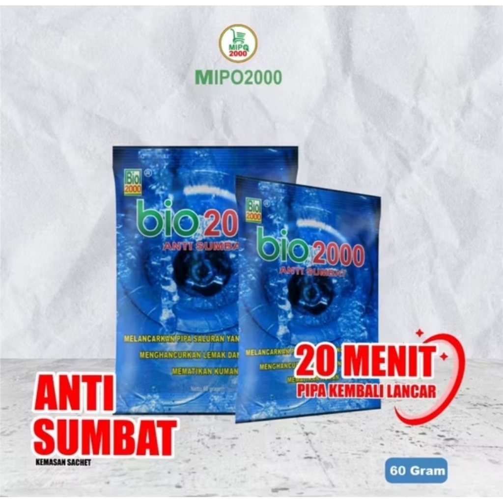 Bio 2000 Anti Sumbat WC Mampet Toilet Bio Anti Sumbat