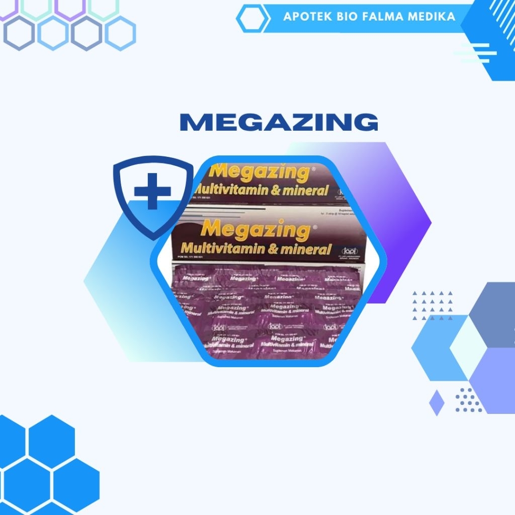 Megazing multivitamin dan mineral /strip @10 tablet