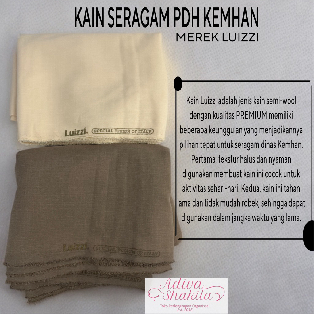 ADIVA- KAIN PDH PNS KEMHAN MEREK LUIZZI ATASAN / BAWAHAN