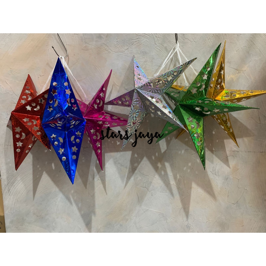 Dekorasi Pohon Natal / Hiasan Natal / Hiasan Bintang Besar