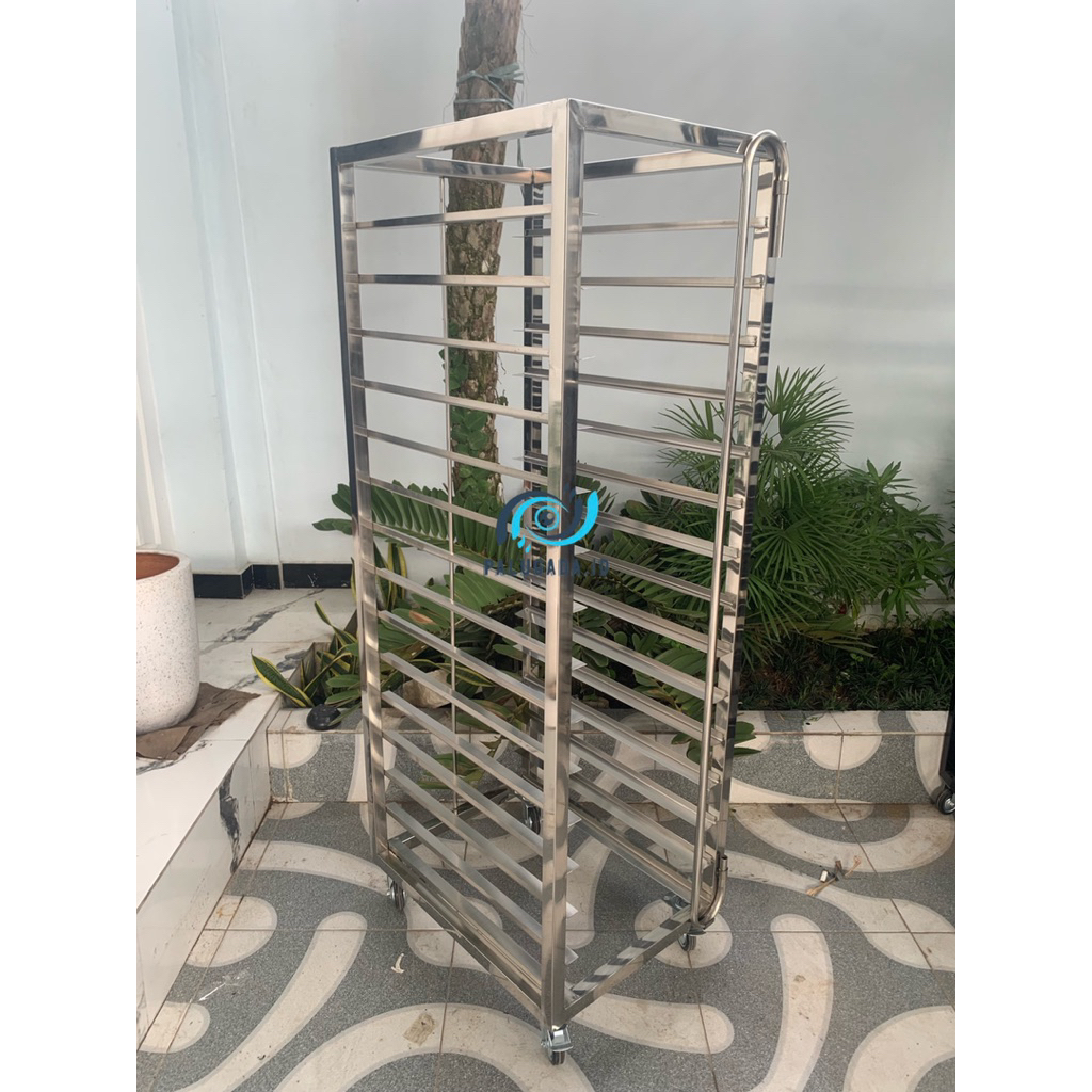Rak Troli Susun / Rak Troli Loyang / Rack Trolley Bakery / Rak Troli Roti / Rak Troli Susun Stainles