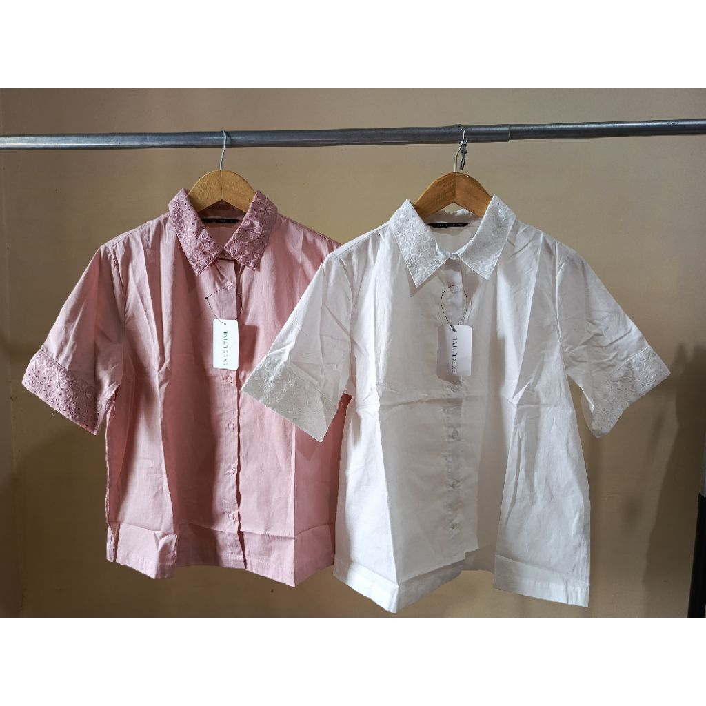 EXECUTIVE KEMEJA WANITA EYELET LENGAN PENDEK ORIGINAL