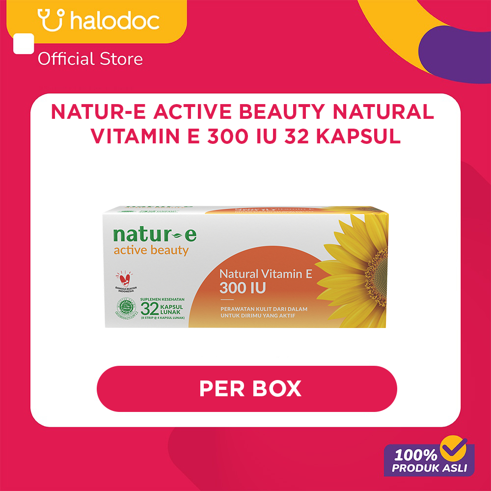 Natur-E Active Beauty Natural Vitamin E 300 IU 32 Kapsul
