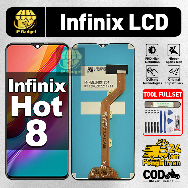 ORI FOR LCD Infinix HOT 8 Fullset Original LCD HP Infinix HOT 8 Asli Touchscreen Layar Sentuh HP COD