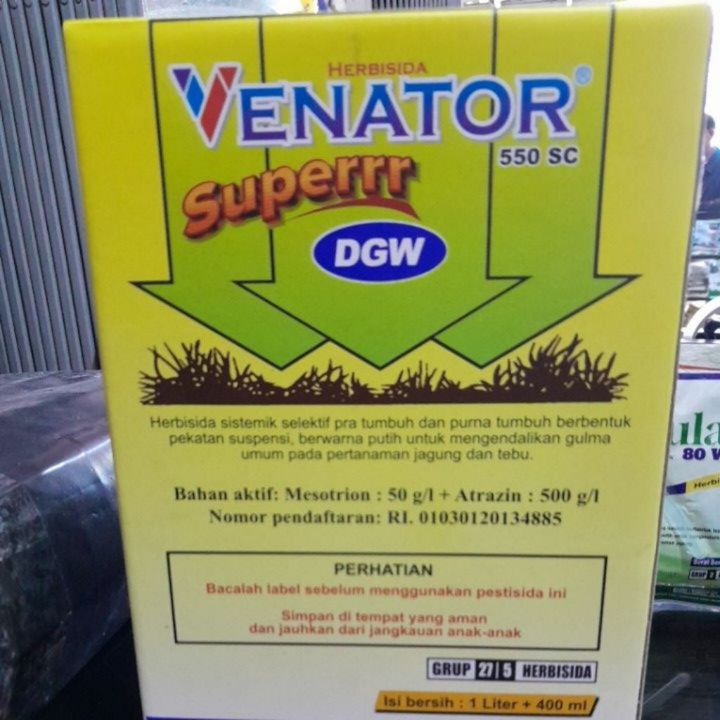Venator550 SC- Herbisida Rumput Jagung- DGW- Bahan Aktif Mesotrion 50g/l+ Atrazin 500g/l