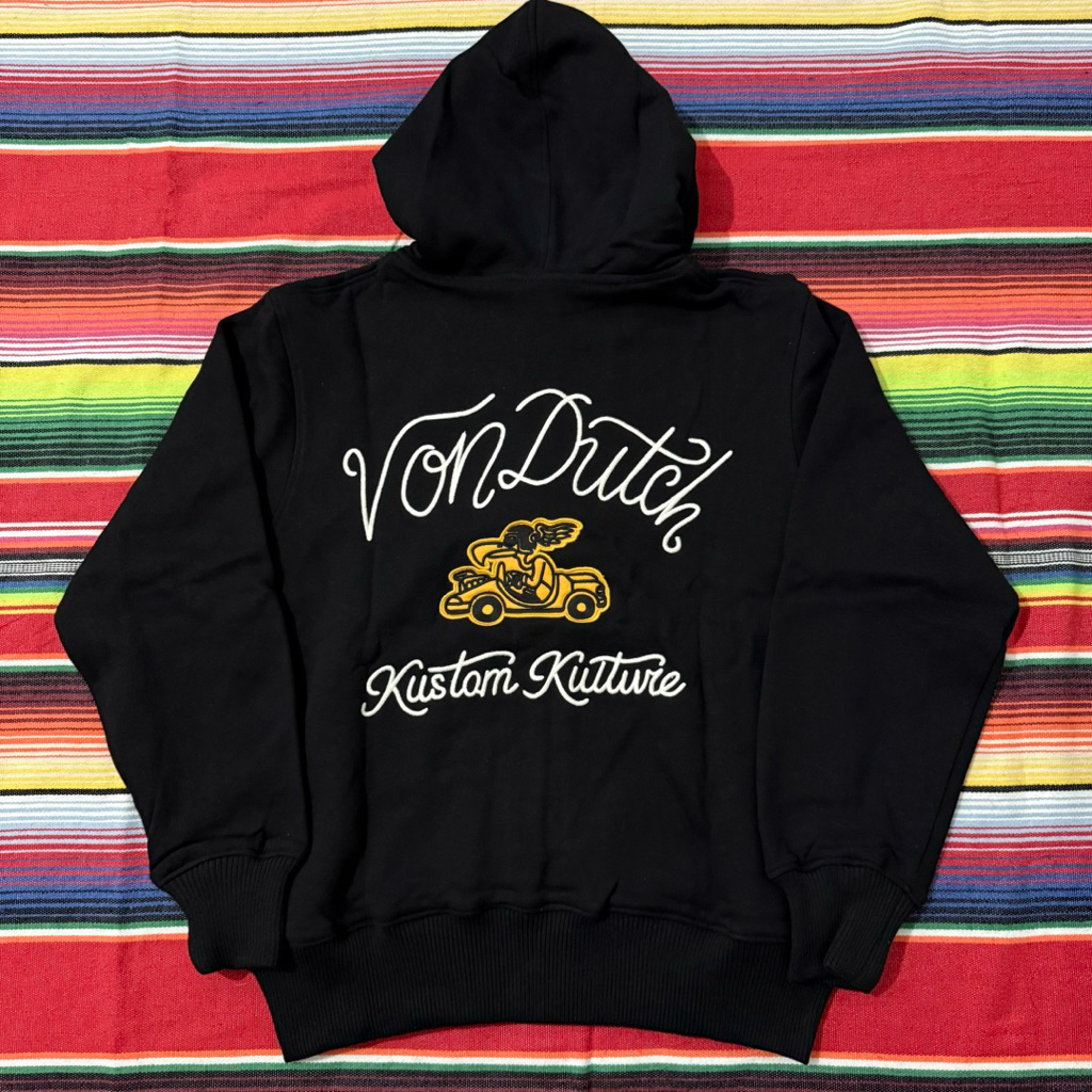 ZIPPER HOODIE - VONDUTCH- L -  BLACK - JAKET