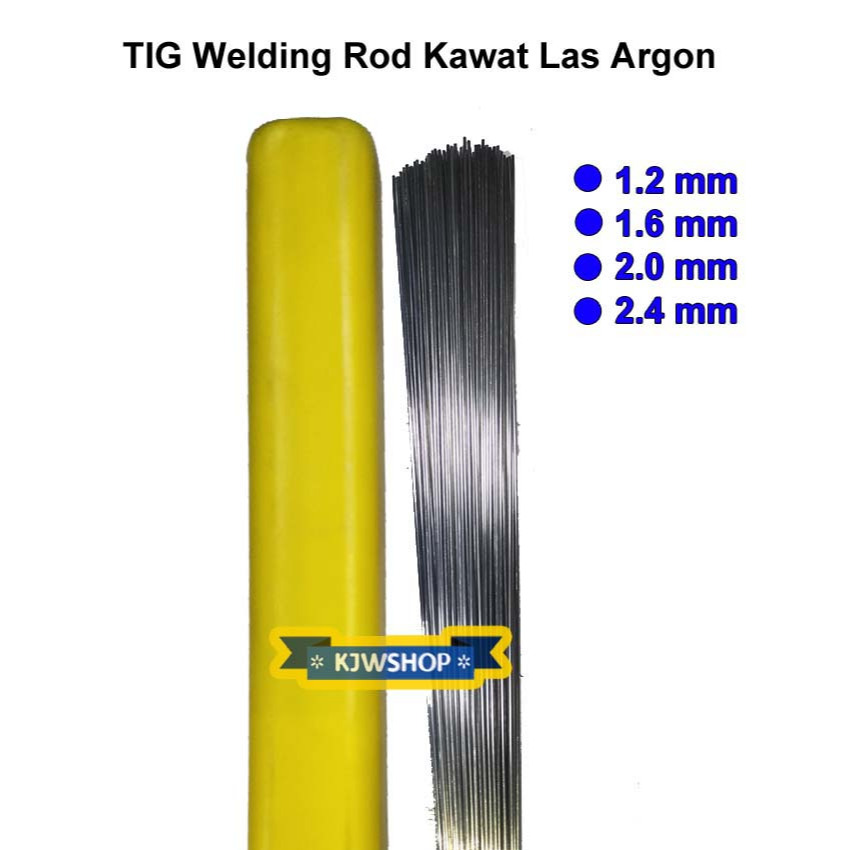 ECER PER BATANG Kawat Las TIG Argon Stainless Steel Panjang 1 meter Welding Rod Diameter 1.2 mm 1.6 