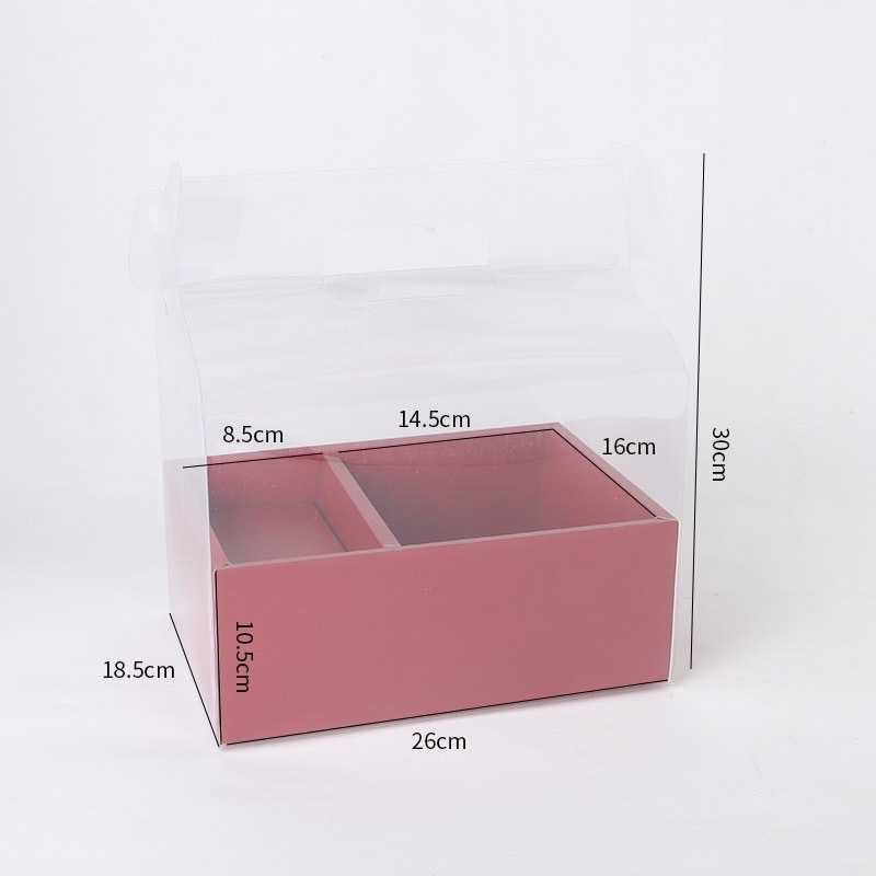Mika Handy Box - Bongbong Wrap - Box Kue - Box Kado Transparan - Box Bunga - Box Bunga Mika / Box