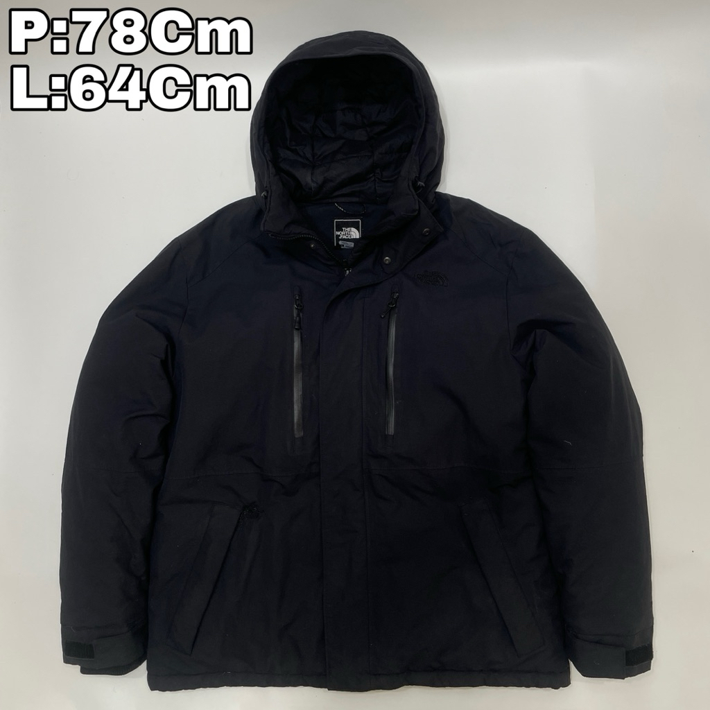 J78 Jaket Parka Bulang Outdoor TNF The North Face Hitam Bulu Angsa Winter Musim Dingin Hiking Pendak