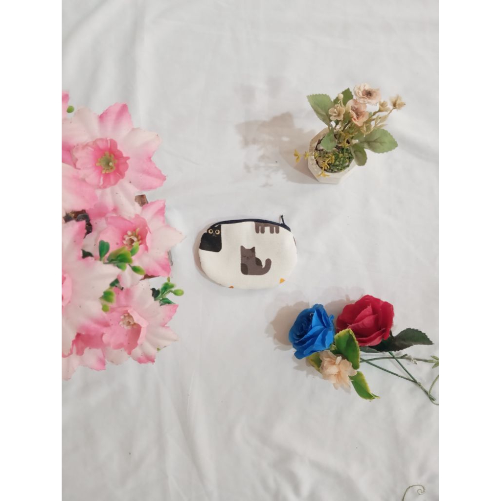 dompet koin resleting murah, bahan kain kanvas/dompet wanita/dompet koin
