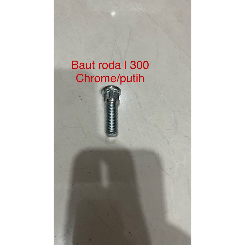BAUT RODA L 300 panjang 4,5 CM WARNA PUTIH HARGA 1 pcs
