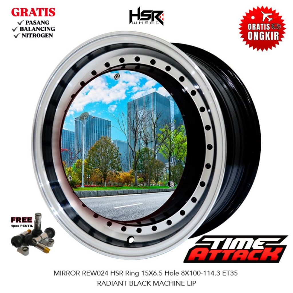 Velg Hsr Mirror Ring 15 Kijang Lgx Soluna Vios Starlet Spresso Velg Hsr R15