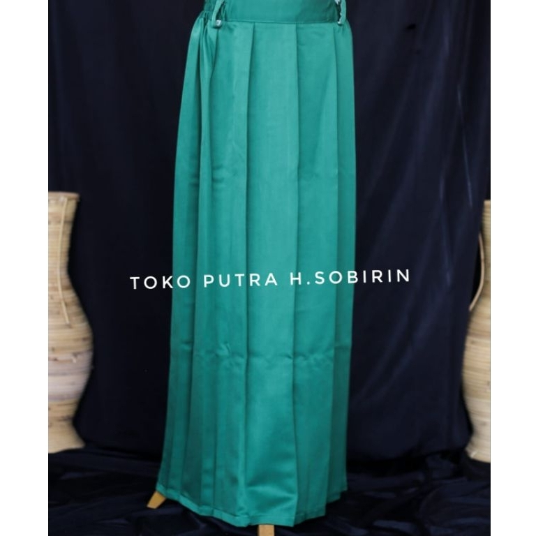 Rok Rempel hijau untuk MI (Madrasah Ibtidaiyah) - Rok Hijau Anak Sekolah Bahan Elemen Premium Licin 