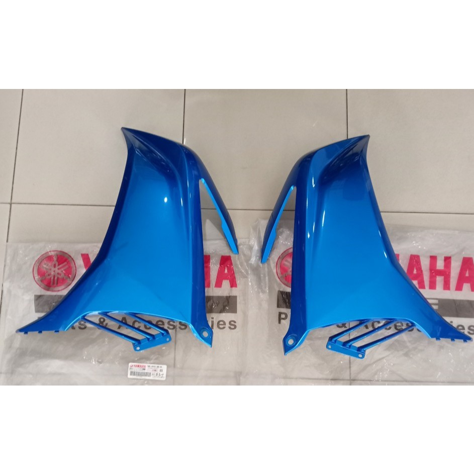 50C-F8312-00-P6 & 50C-F8311-00-P6 LEG SHIELD 2 & 1 (BMC) SAYAP NEW JUPITER MX BIRU ORIGINAL YAMAHA