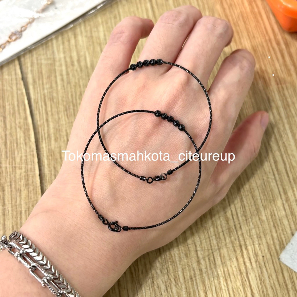 GELANG CHOKER BOLA EMAS 17k 8K