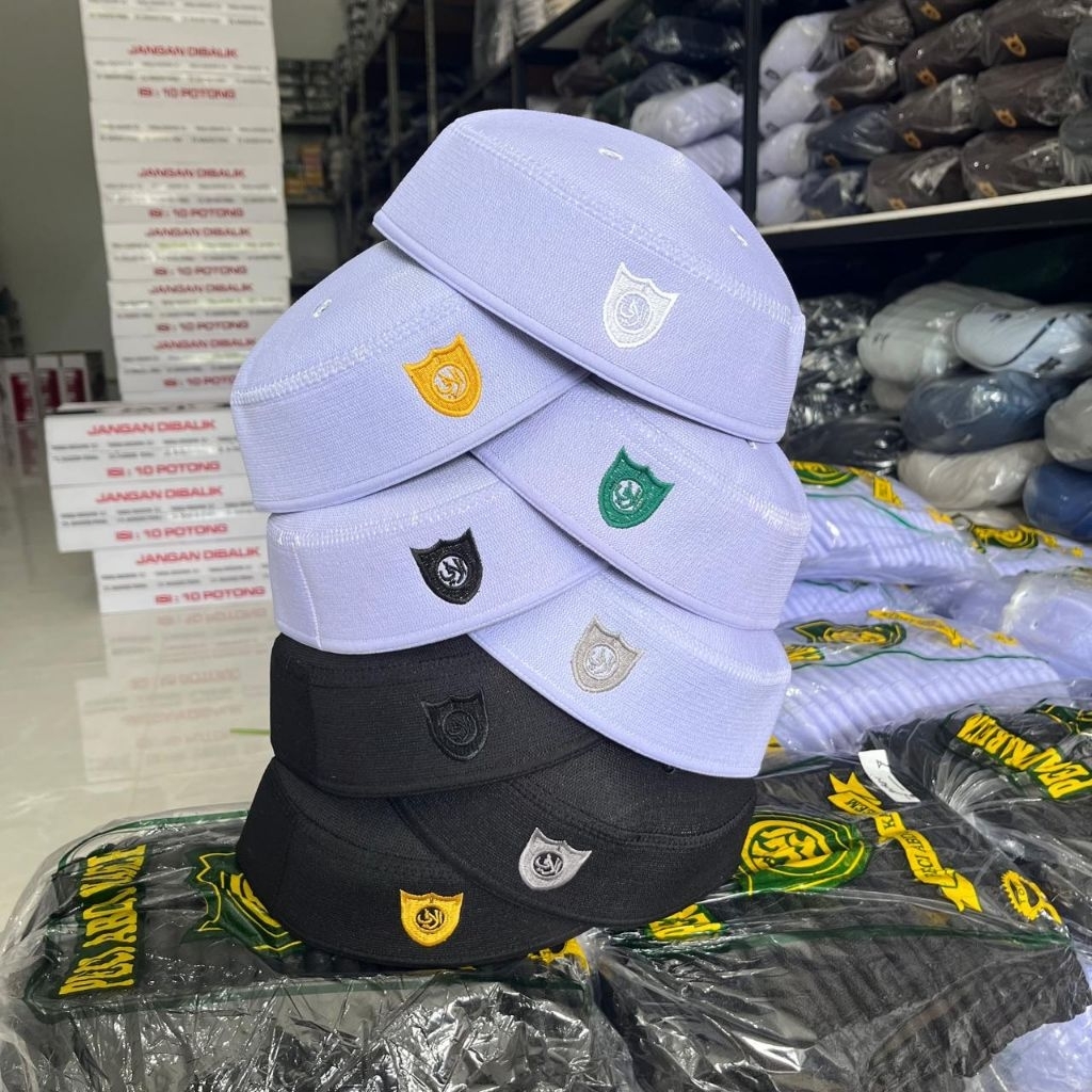 Grosir isi 20 pcs (1 kodi) Peci Kopiah Malaysia Super Abdul Kareem Tinggi 6 Cm | Peci Malaysia Tiga 
