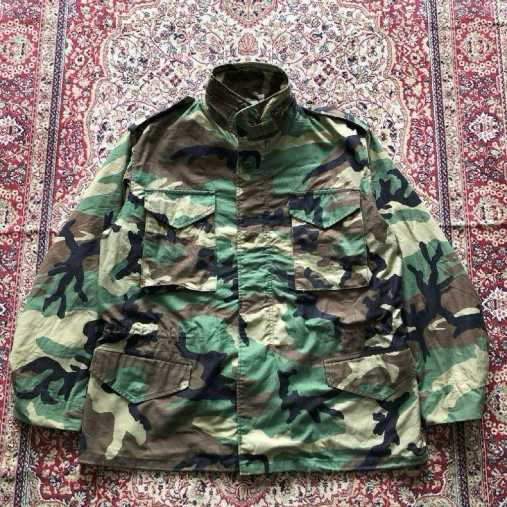 Alpha industries M65 field Woodland camo jacket Vintage Military Alpha Industries M65 jacket H426