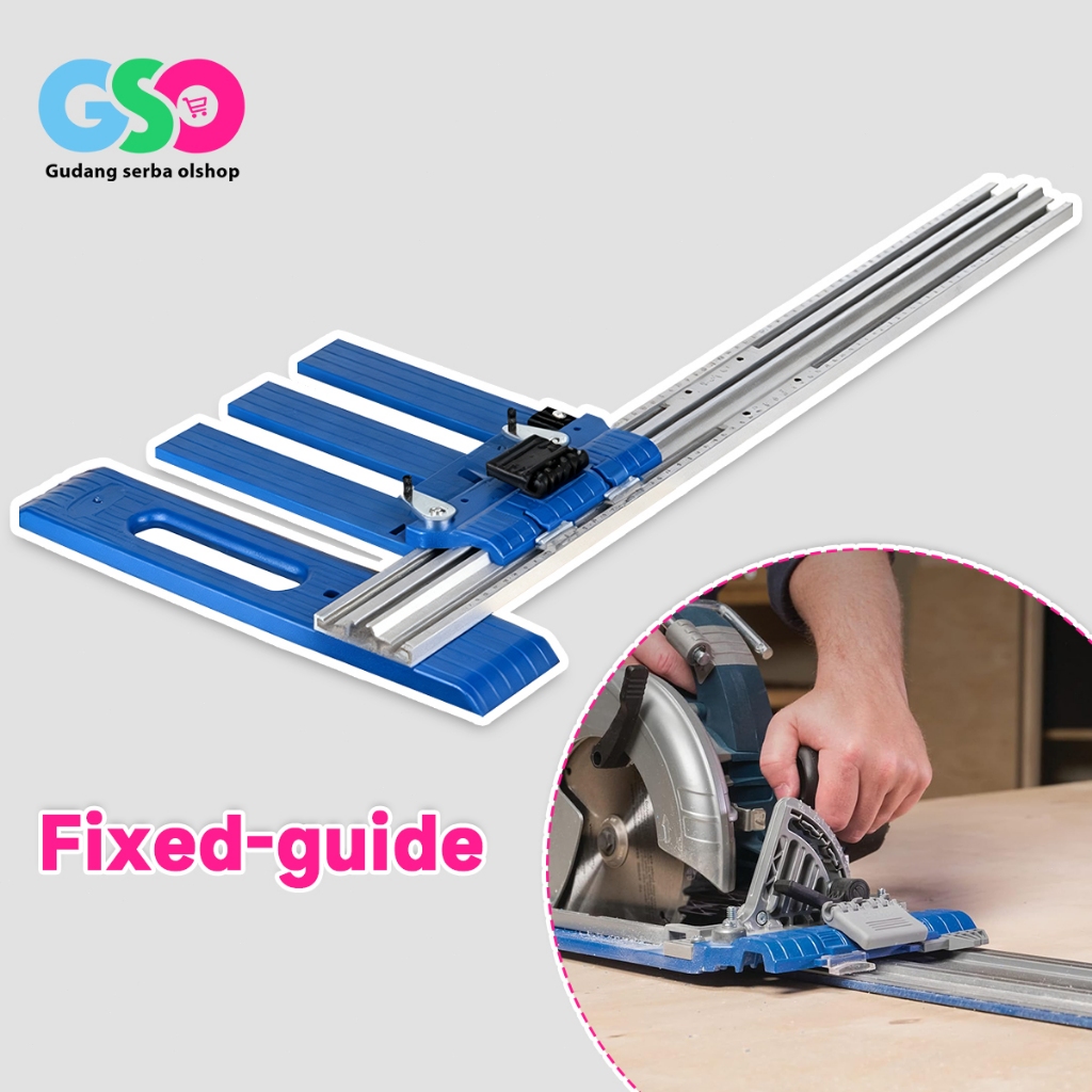 Sircular Saw Edge Guide System Track Saw Rel Circular Saw Pemandu Pemotongan Lurus Presisi