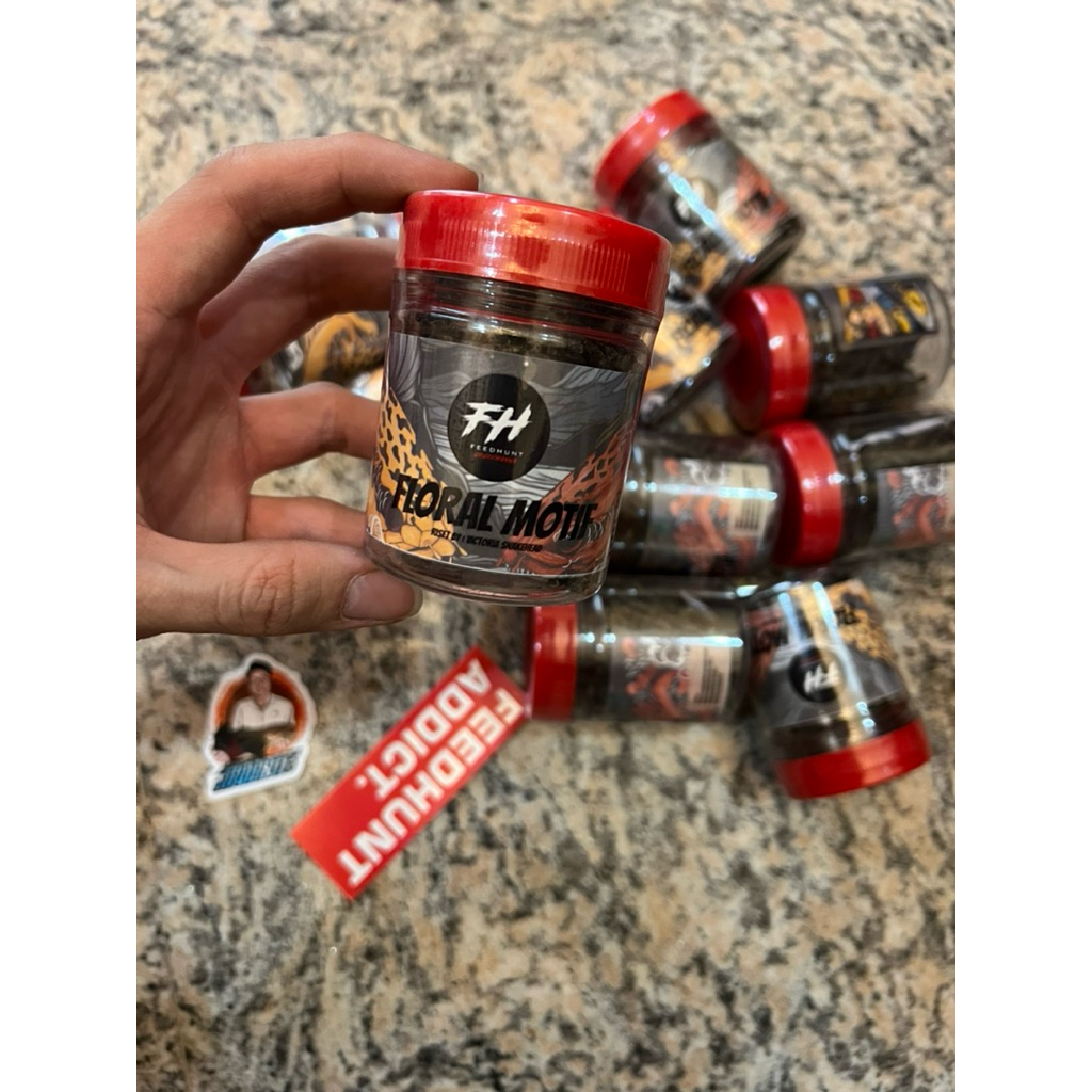 Terbaru Feedhunt Floral Motif, Pelet Maru, Pelet bunga, Pelet Batik, Pakan bunga ikan channa maru ke