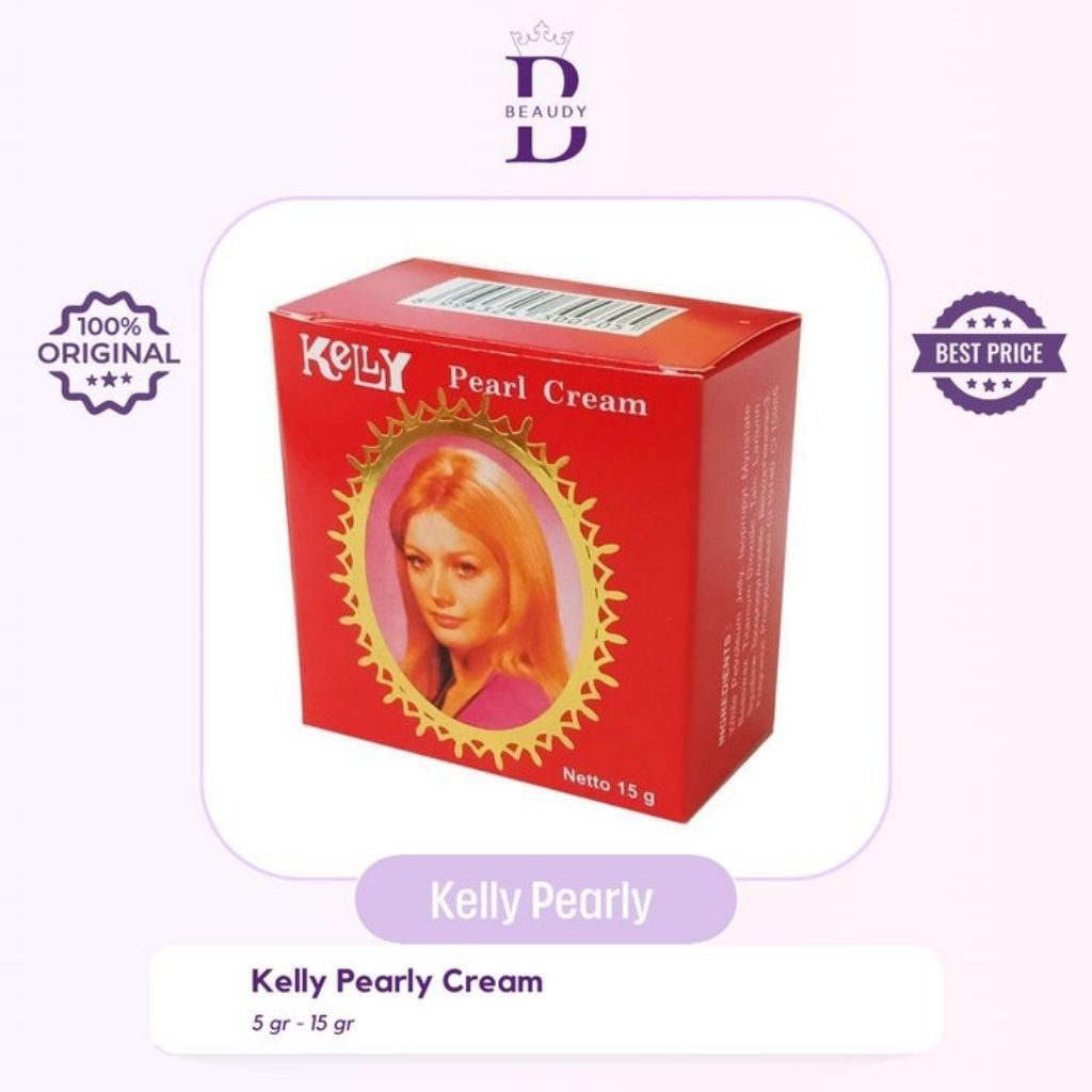 [BEST SELLER] Kelly Pearl Cream 15gr Original BPOM | Krim Wajah Kelly - Foundation