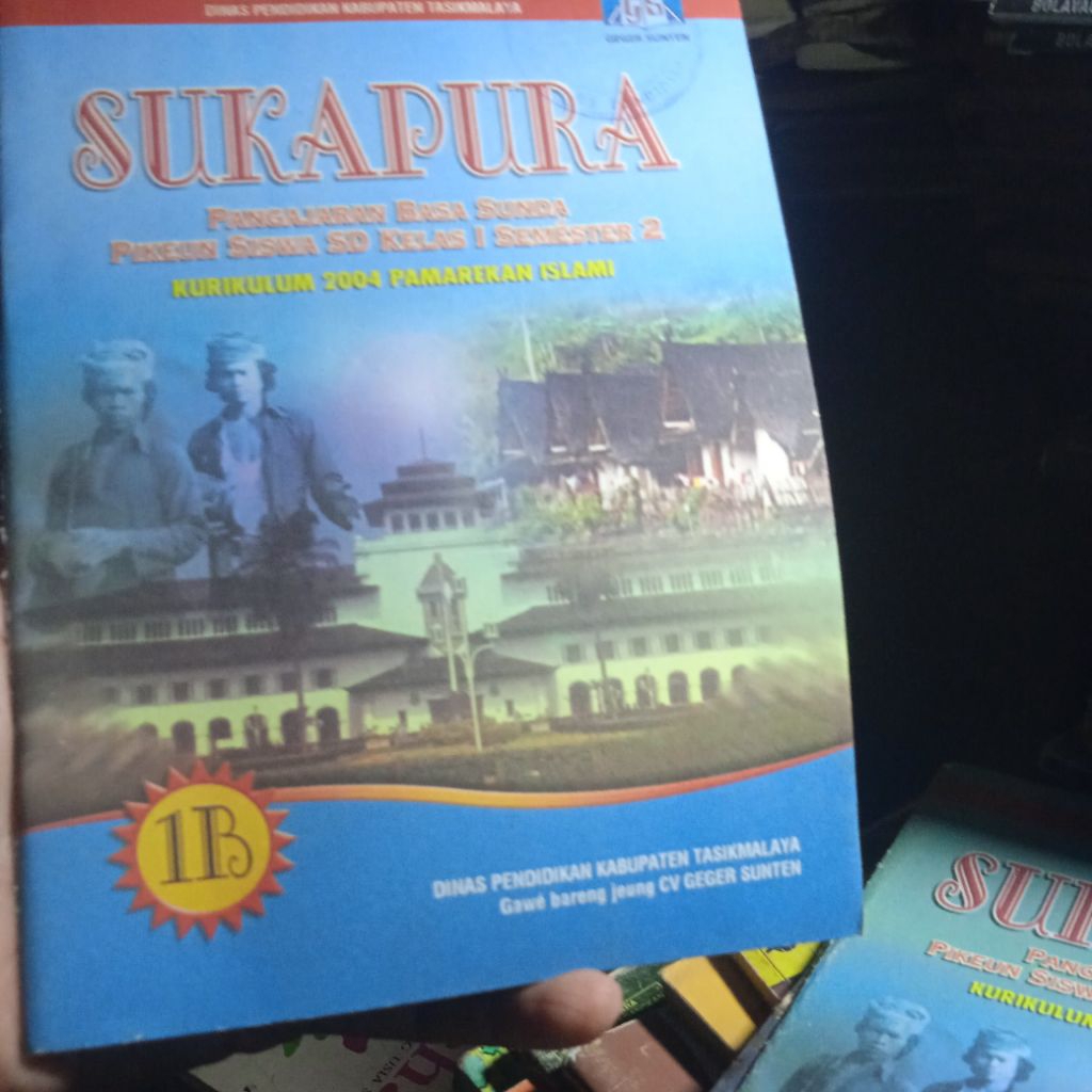 buku Sukapura 1B, Pangajaran basa Sunda pikeun siswa SD kelas 1 semester 2, buku original jadul