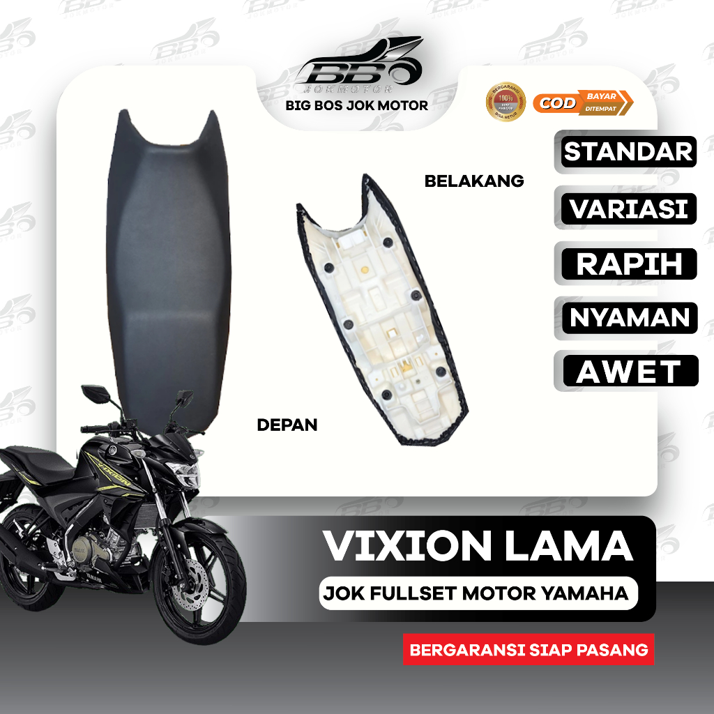 Jok Motor Vixion Lama Siap Pasang I Jok Yamaha Vixion Old Standar & Variasi