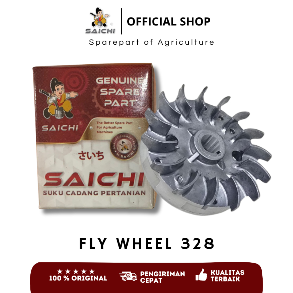 Saichi Fly Wheel Magnet Roda Gila Fly Wheel Mesin Potong Rumput 2 Tak Brush Cutter BG328