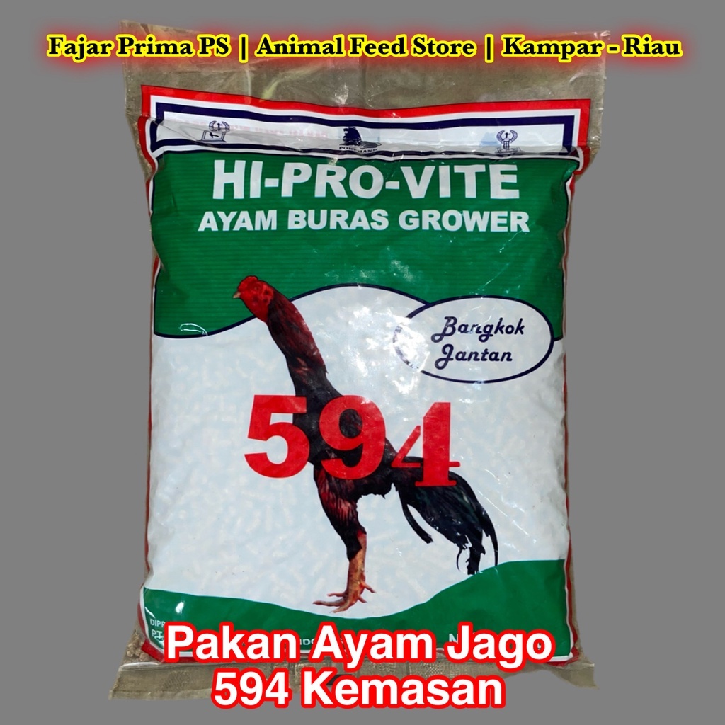 (The Claw) 594 Kemasan 1 kg | Pakan Ayam Jago | Pur Grower Ayam Bangkok | Pakan Ayam Buras Fase Grow