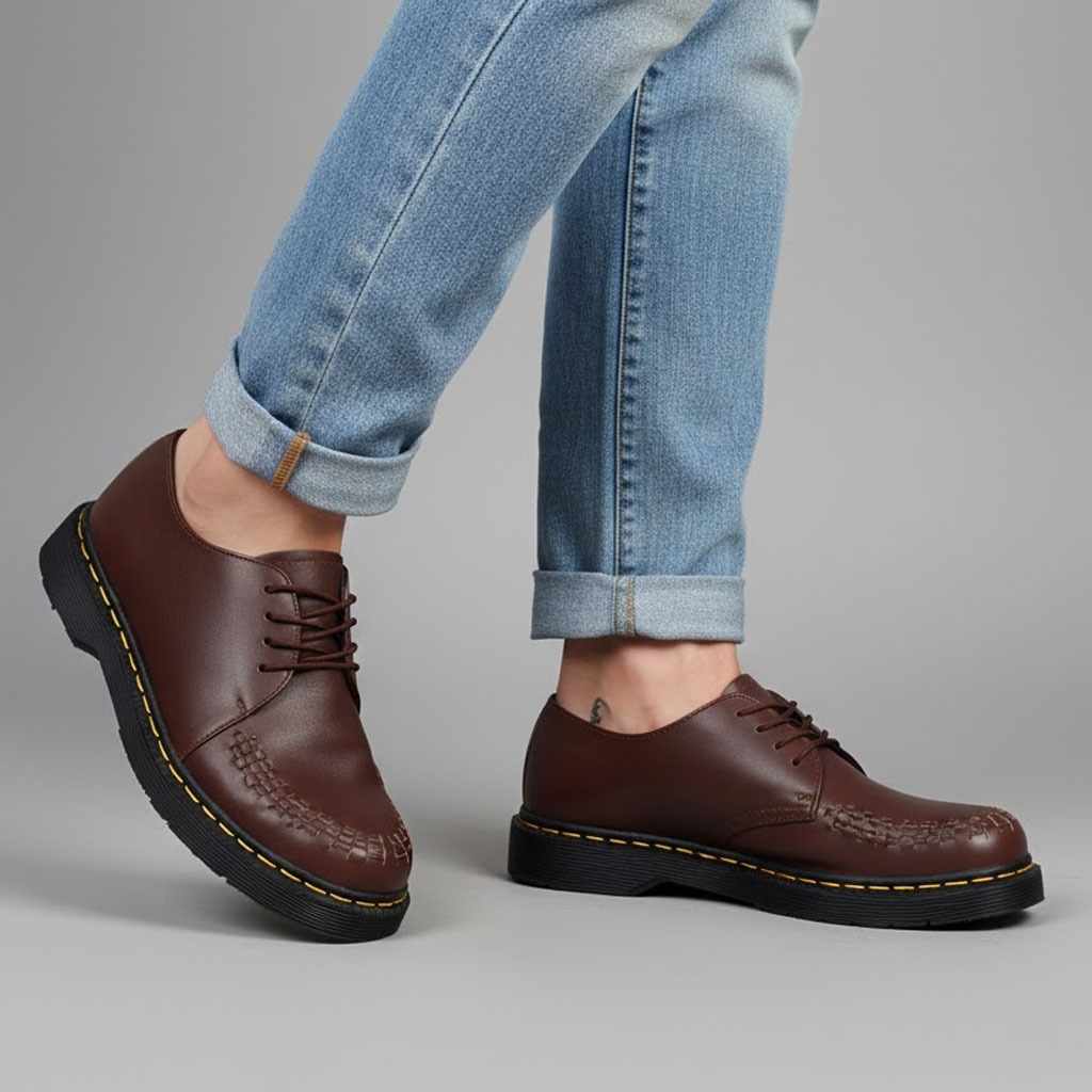 Sepatu Kulit Pria - Fashionable dan Tangguh - OLIVER