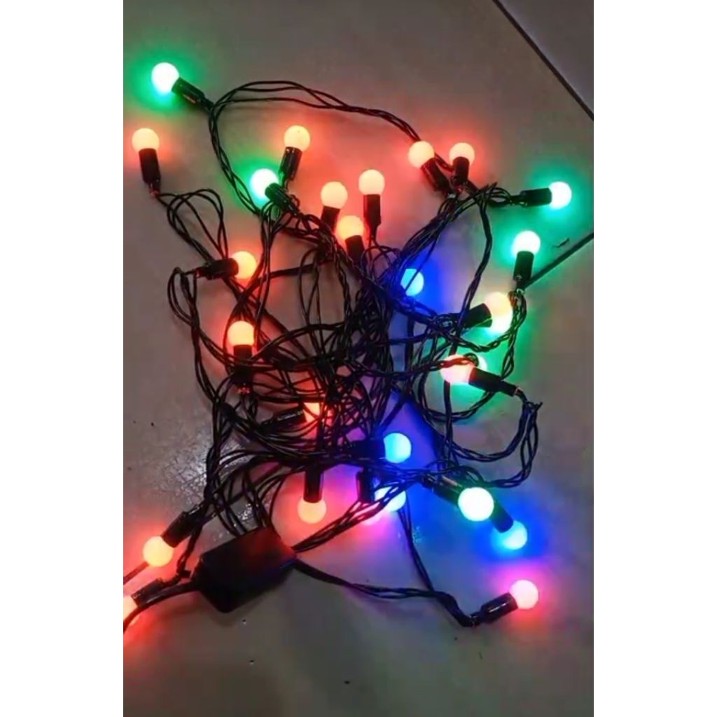 LAMPU NATAL BULAT-LAMPU HIAS