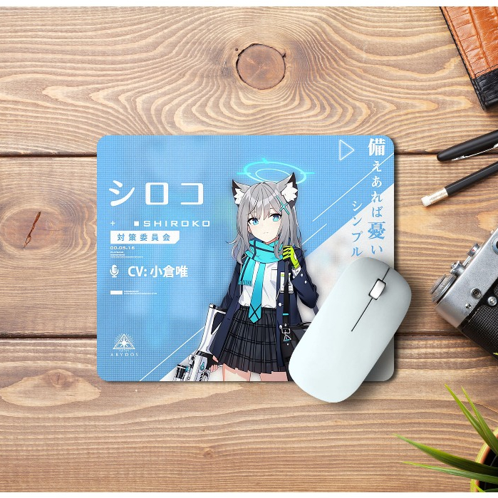 MOUSEPAD SHIROKO BLUE ARCHIVE / MOUSE PAD SHIROKO BLUE ARCHIVE / MOUSE PAD CUSTOM