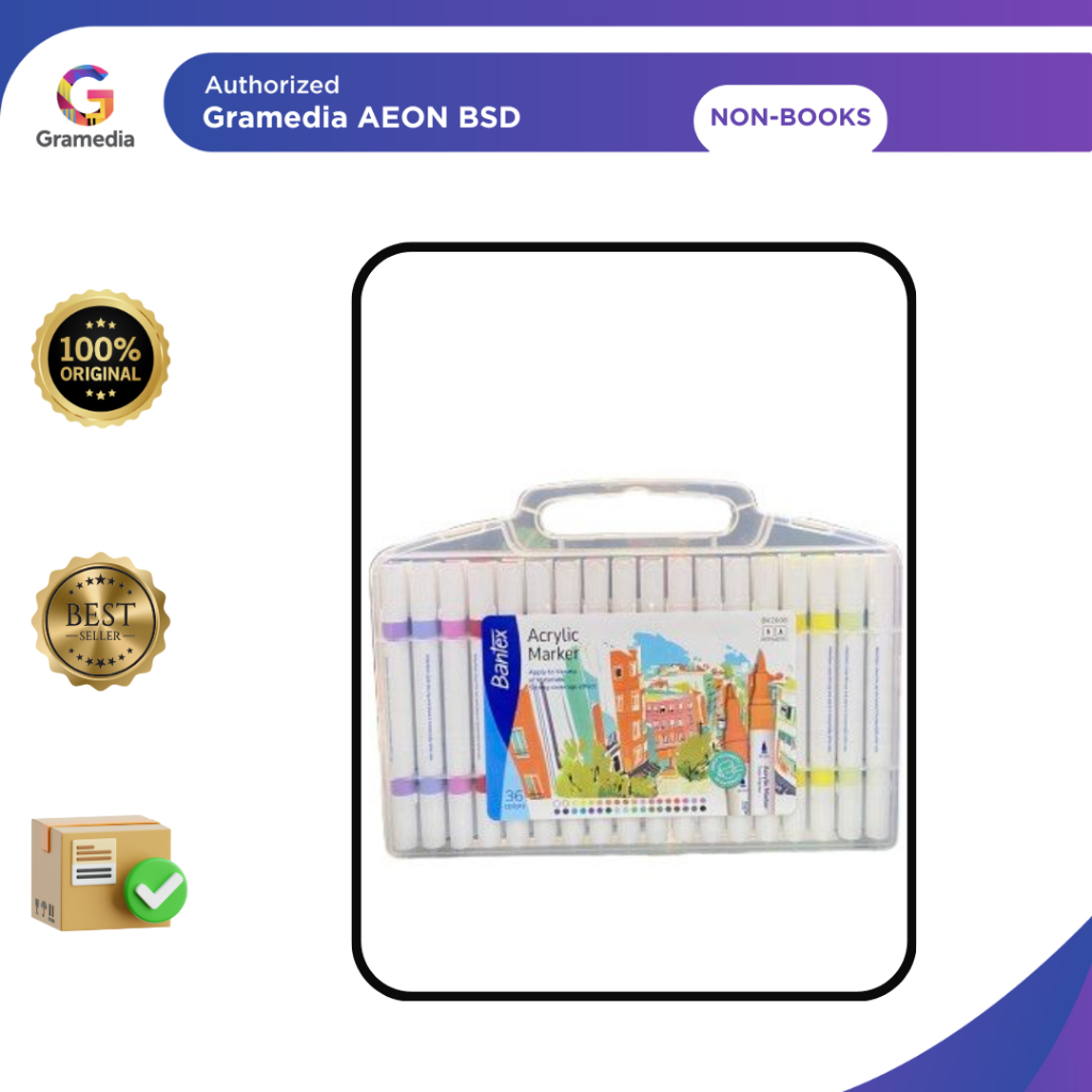 BANTEX ACRYLIC MARKER 36 - GRAMEDIA AEON MALL BSD