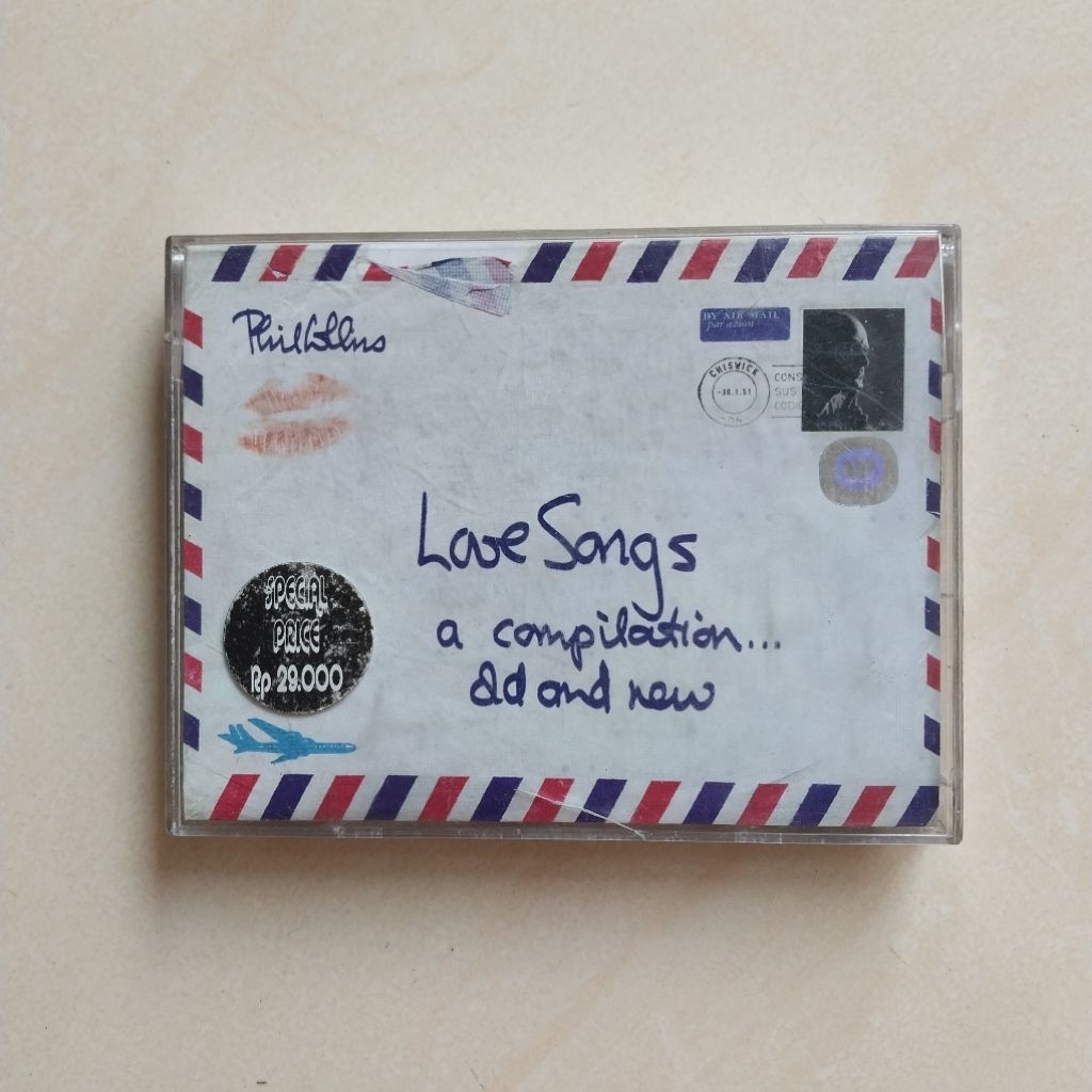KASET PHIL COLLINS LOVE SONGS A COMPILATION ( 2 KASET  )